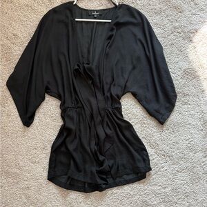 Black Kimono style Romper